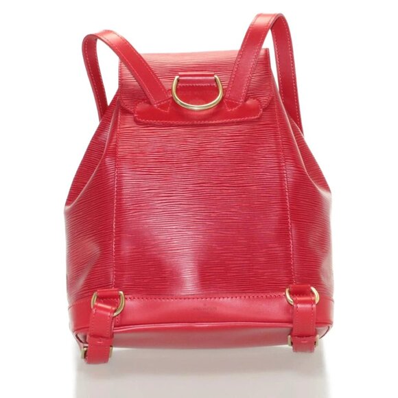 LOUIS VUITTON Epi Montsouris MM Backpack Red - Picture 2 of 16